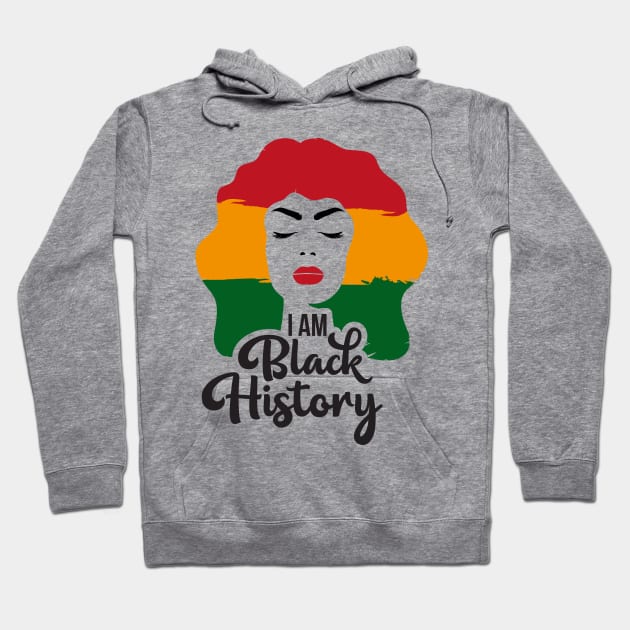 i am black history month woman Hoodie by Mstudio